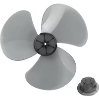 28cm Plastic Fan Blade 3 Leaves Standing Pedestal Fan Blade Table Fanner With Nut Cover Electric Fan Accessories