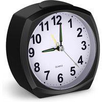 ORIA Silent Alarm Clocks Analog Alarm Clocks for Heavy Sleepers Non Ticking Bedside Clock with Luminous for Bedroom Office Desk