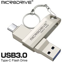 2 in 1 OTG USB-C Flash Pen Drive Metal Memory Stick Usb 3.0 flash Disk 64GB 128GB 256G USB3.0 Dual C Pendrive