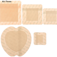 1Pcs Hydrocolloid Adhesive Dressing Wound Dressing Sterile Bedsore Healing Pad Patch Wound Care