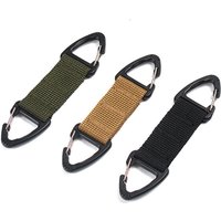 Molle Webbing Backpack Buckle Carabiners Double-Point Triangle Tactical Hanging Buckle Outdoor Camping Hiking Climbing Accessory