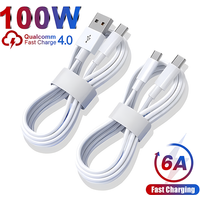 100W USB Typ C Kabel für Samsung S23 S22 Ultra Huawei P30 Pro Xiaomi Redmi Oneplus 6A Schnelle Lade Ladegerät Kabel Zubehör