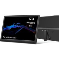 Portable Monitor 17.3 Full HD 1080P Computer Display HDMI USB TypeC External Travel Monitor for Laptop PC Xbox Switch ,VESA