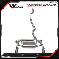 VX Valved Cat Back Exhaust for BMW 340i F30 F31 F35 B58 3.0T T304 Stainless Steel 2013-2019