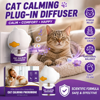 45ml Cat Calming Pheromone Plug-in Diffuser Device Effective Calming Aid Relieve Anxiety Stress Stop Scratching Meowing