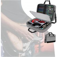 Audio Mixer Case Protective Thickened Padding Accessories for Cables and Microphones with Compartments Large Capacity Mixer Bag