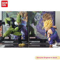 BANDAI Original Dragon Ball Z Son Gohan VS Cell Competitor Character Action Model Desktop Ornaments Hobbies Collectible