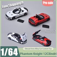 Pre-Sale Phantom Knight (Pk) 1:64 12cilindri Spider/Coupe Diecast Model Limited Edition Hyper Car Collectible Kid Gift Toys Gift