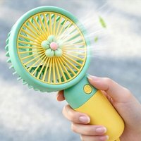 Small fan USB charging with lanyard, small cooling fan desktop cooling fan, summer outdoor personal