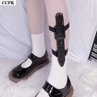 Goth Leg Ring Kawaii Knife Protector Harajuku Lolita Girl club Cosplay Accessories Anime Leg Belts Techwear Garters Camping Emo