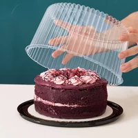 9/10 inch transparent plastic cake box, cake pastry, mousse baking accessories, party birthday gifts, decorative cake tools