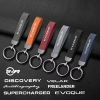 Fashion Leather Pattern Keychain 360 Degree Rotating Keyring For Land Rover Range Rover Sport Velar Evoque Freelander2 Discovery