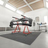 Adjustable Bumper Painting Stand Sturdy Duty Construction Auto Frame Paint Stand Car Door Repair Rack Safeguarding Foam Padding