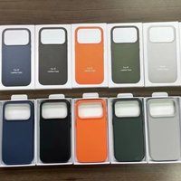 Official for Magsafe Leather Case for IPhone 17 Pro Max 17Pro with Animation Wireless Charging Protective Cover Anti-drop Case