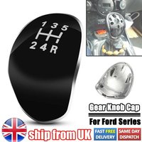 New Gear Knob Cap Gear Knob Cover 5 Gears ABS Plastic Black Cap For Ford 2007 - 2013 For Ford Fiesta 2008-2016