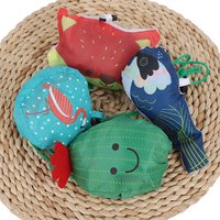 1PC New Animals Useful Polyester Foldable Folding Eco Reusable Shopping Bags Cartoon Eco Tote Bag Portable Travel Shoulder Bag