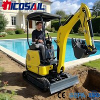 1.8 Ton Mini Crawler Excavator CE Certified Euro 5 Heavy Duty Compact Easy Operation for Farm Garden Construction