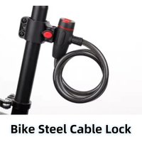 Bike Steel Cable Lock with Mounting Bracket Bicycle Steel Wire Lock High Security Mountain Bike Safety Lock for MTB Road Bike