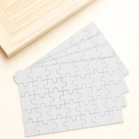 4 Sheets Blank Puzzle for Sublimation Heat Transfer Wood DIY Jigsaw Craft Kids Adult Creative Project Personalized Gift Idea
