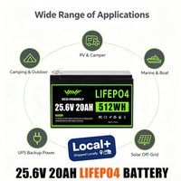 24V LiFePO4-Akkupack 20000mAh Hochleistungs-Wiederaufladbarer Akku EU-Lagerbestand für Heim-Solar-Backup, Wohnmobil, Outdoor-Arbeitsgeräte, Roboter-Mäher, Notstromversorgung, Versand aus Europa