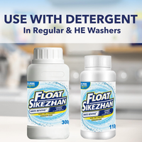White Revive Laundry Whitener&Stain Remover Powder 300g,Bleach Alternative Whites,Brightens Dingy Clothes&Removes Tough Stains