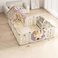 Baby Playpen Indoor Baby Playground Plastics Luxury Baby Activity Fence Large Toddler Crawling Game Fence Kids Activity Centre
