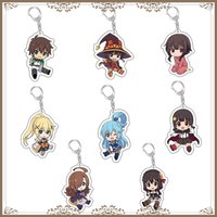 KonoSuba: God's Blessing on This Wonderful World Anime Keychain Cartoon Keyring Bag Tag Trendy Gift