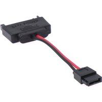 1Pc SATA 15-Pin Male To SATA 6-Pin Female Slimline Power Adapter Cable 20AWG For Laptop Optical Drive
