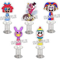 For TADC Pomni Jax Caine Ragatha Kaufmo Anime Creativity 7CM Acrylic Spring Standee Shaking Figure Desk Ornament Festival Gift