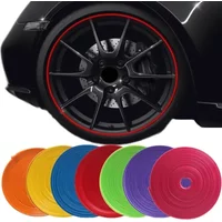Car Rim Decorative Strip Wheel Edge Protector Tire Protection Ring Anti-collision Strip Automobile Styling Exterior Accessory
