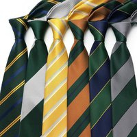 New 8CM Mens Ties Striped Necktie Formal Classic Business Necktie Jacquard Woven Neck ties For Men Groom Wedding Party Neckwear