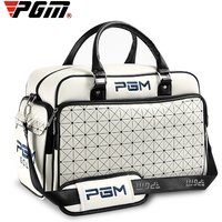 PGM Golf Bags Large Capacity Leather Golf Clothing Bags Waterproof Golf Shoes Bag Double Layer Sports Handbags YWB016