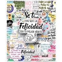 AliExpress GOGOTU 50PCS Spanish Cartoon Stickers Inspirational Phrases Graffiti Sticker Laptop Guitar Bike Skateboard Decoration DIY Toys Gifts