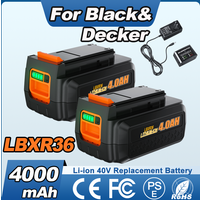 For Black & Decker LBXR36 Battery 4000mAh 40V Li-ion Rechargeable Power Tool Battery For BL2036 BL20362 LBX2040 LST136 LST420