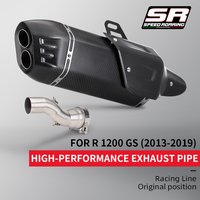 Slip-on For R1200GS ADV R1250GS Adventure 2013-2023 Motorcycle Exhaust Modify Carbon Muffler With Carbon Cover