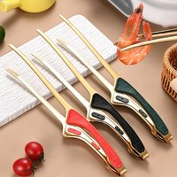 Non-Stick Stainless Steel Barbecue Tongs Anti-scald Non-Slip Grip Steak Tongs Kitchen Tongs for Cooking Serving Tongs New