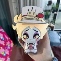 10cm Hazbin Hotel Lucifer Morningstar Plush Toys Pendant Keychain Lucifer VOX Stuffed Dolls Decor Backpack Pendant Birthday Gift