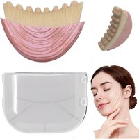 Facial Massage Cleansing Brush, Soft Dense Bristles for Gentle Face Massage & Circulation, Ergonomic Manual Skincare Tool