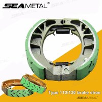 SEAMETAL Motorcycle Brake Pads Shoes Pedal Drum Brake Shoe Block 110 Brake Pad CG125 Motorcycle Tricycle 130 GS125 Accessories