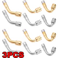 AliExpress 1/3PCS Car Tyre Valves Inflation Extension Tube 45/90/135 Degree Adapter Motorcycle Bike Tyre Valve Connector Accessories