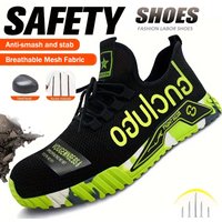 Protective Steel Toe Safety Shoes Men Anti-puncture Work Shoes Men Breathable Industrial Shoes Indestructible Work Safety Boots