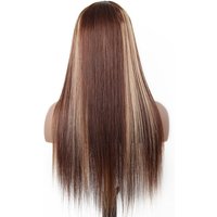 200 Density P4/27 Highlight Frontal Lace Preplucked Colored Straight Frontal Wig 40 Inch HD Transparent Lace Human Hair Wigs