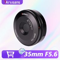 7Artisans 35mm F5.6 Full Frame Pancake Lens 13mm Ultra Thin 128g Manual Focus for Leica M Sony E Nikon Z