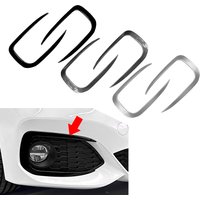 2x Car Front Bumper Side Fog Light Grille Canard Spoiler Splitter Trim For BMW 1Series F20 F21 2015-2019 Only For M Sport Models