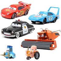 Disney Pixar Cars Toy | Metal Diecast Car Toy Lightning McQueen Frank Fritter The King | Kids Birthday Holiday Toy Car Gifts