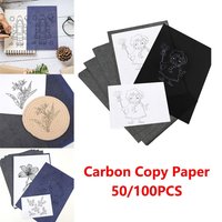 50/10Pcs Handmade Carbon Copy Paper One Side Coated Reusable Tracing Paper Legible Transfer Coated Stationery Paper for Wood