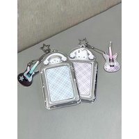 Silver Cat Card Cover Student Campus ID Card Holder Star Chasing Protection Cover Rabbit Photocard Holder With Bass Pendant New