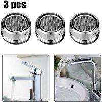 3PCS Brass Water Saving Faucet Tap Aerator M24 Thread Bathroom Faucet Bubbler Stainless Steel Replaceable Filter Mixed Nozzle