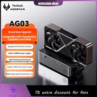 AOOSTAR AG03 Graphics Card Docking Station OCulink USB4 v2.0 Ports Compatible with Thunderbolt 5 140W Reverse Charging 80Gbps