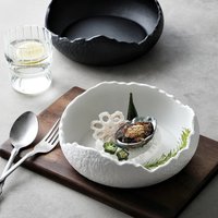 Premium Ceramic Soup Bowls Dessert Bowls Yogurt Bowls Creative Cold Dish Bowls for Hotel Molecular Gastronomy